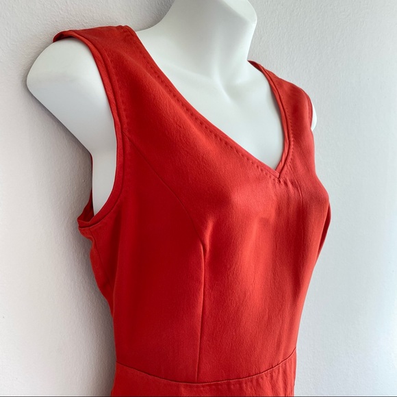 Vintage 100% Silk ESCADA Red Dress Authentic BellelizPosh Mark Classic Cocktail - Picture 3 of 12